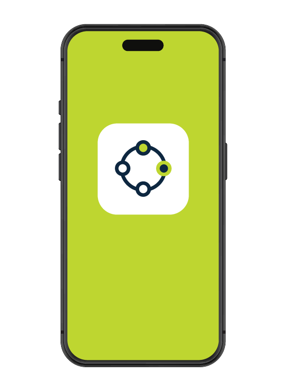A smartphone displaying the iKnowMed app on its screen.