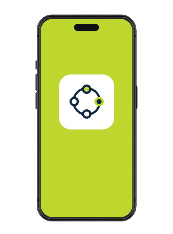 A smartphone displaying the iKnowMed app on its screen.