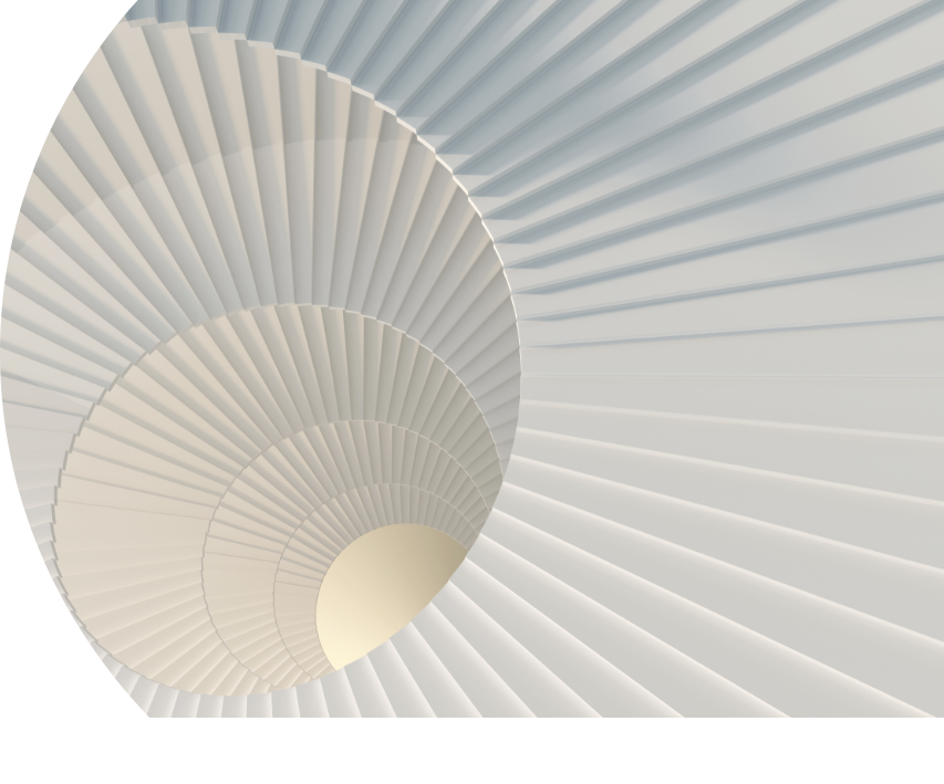 Abstract Image of a white tunnel